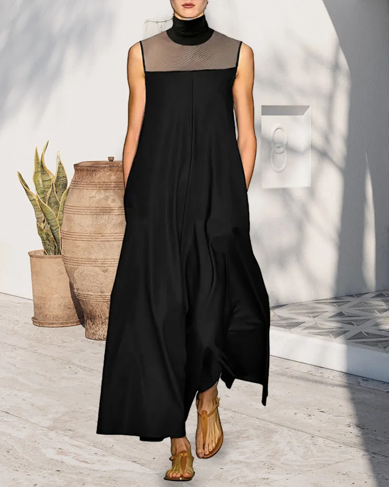 Sleeveless elegant style dress